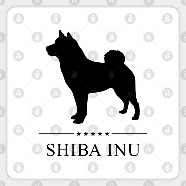 Shiba Inu Black Silhouette Sticker by millersye